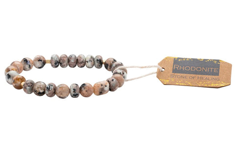 Stone Stack Bracelet Rhodonite - Stone of Healing(SS024)