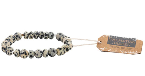 Stone Stack Bracelet Dalmatian Jasper - Stone of Joy (SS025)