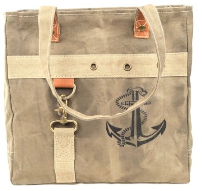 Plain Anchor Canvas Tote (55535)