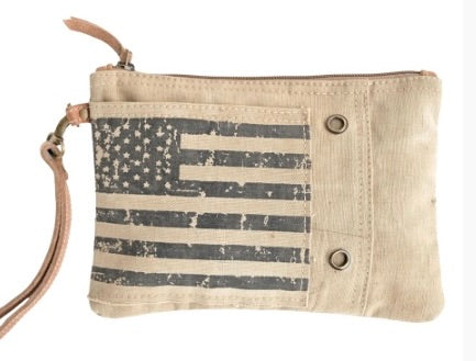 Vintage Flag Wristlet (54882)