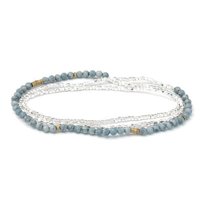 Delicate Stone Blue Howlite - Stone of Harmony (SD027)