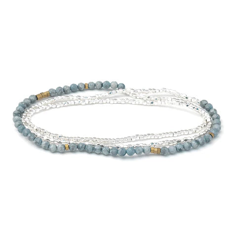 Delicate Stone Blue Howlite - Stone of Harmony (SD027)