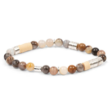 Intermix Stone Stacking Bracelet - Mexican Onyx (SH004)