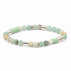Intermix Stone Stacking Bracelet - Amazonite (SH006)
