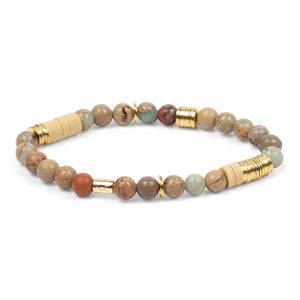 Intermix Stone Stacking Bracelet - Aqua Terra (SH007)