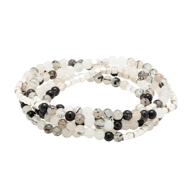 Stone Wrap: Tourmalinated Quartz - Stone of Protection (SW046)