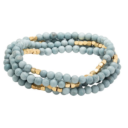 Stone Wrap: Blue Howlite - Stone of Harmony (SW048)