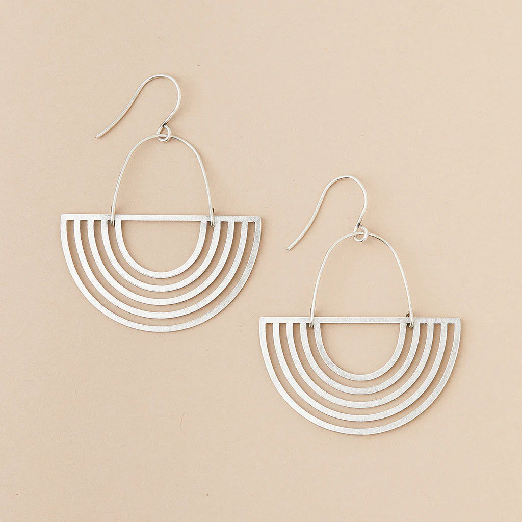 Refined Earring Collection - Solar Rays/Sterling Silver (ER013)