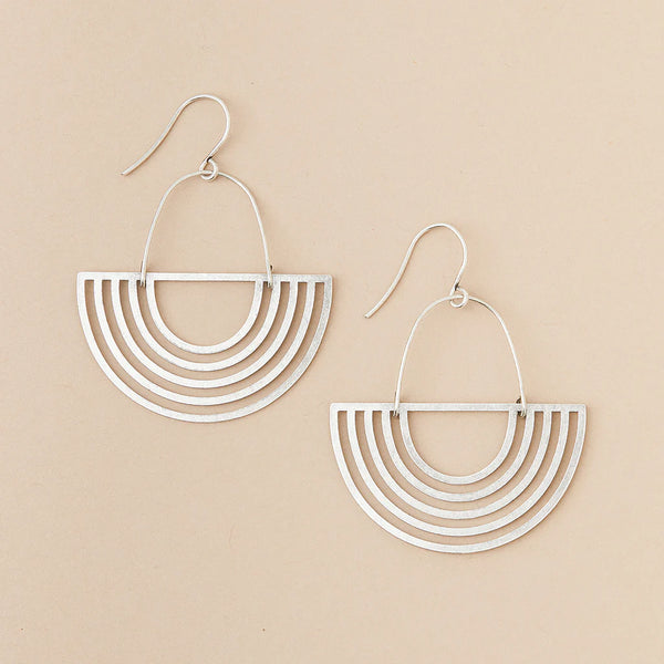 Refined Earring Collection - Solar Rays/Sterling Silver (ER013)