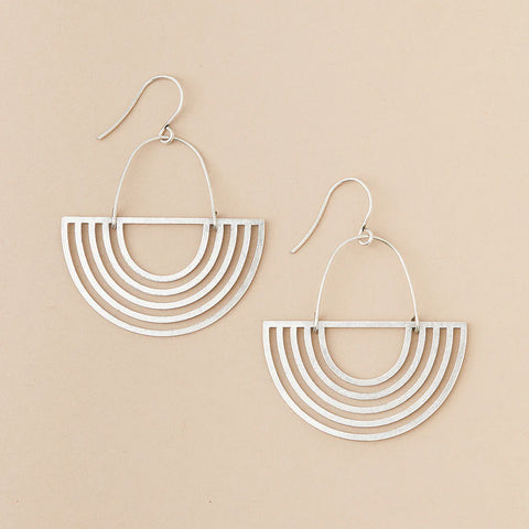 Refined Earring Collection - Solar Rays/Sterling Silver (ER013)