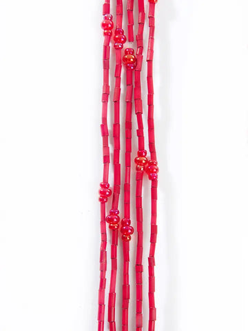 Cherry Red Zulugrass Strand 26" (LCZG02)