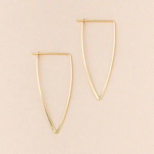 Refined Earring Collection - Galaxy Triangle/Gold Vermeil (ER006)