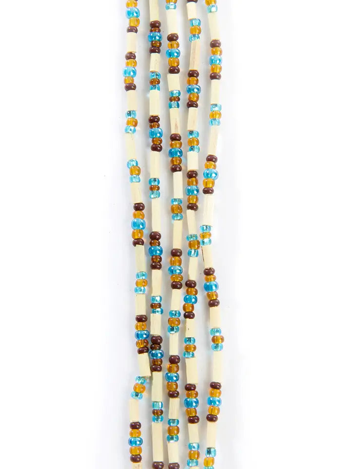 Turquoise Brown Combo Zulugrass Strand 26" (LCZG26)