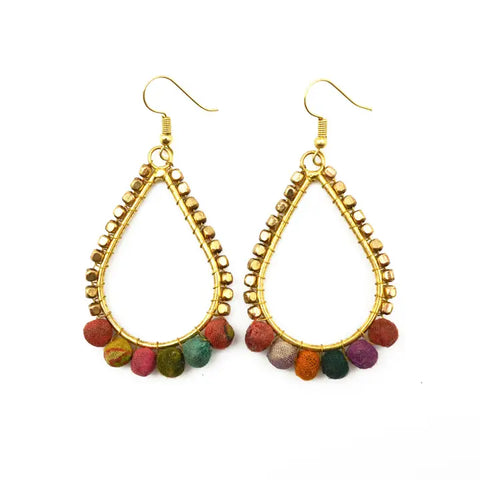 Aasha Open Teardrop Earrings (E5046)