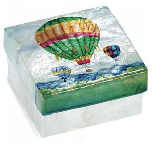 Small Hot Air Balloon Capiz Box  (1187)