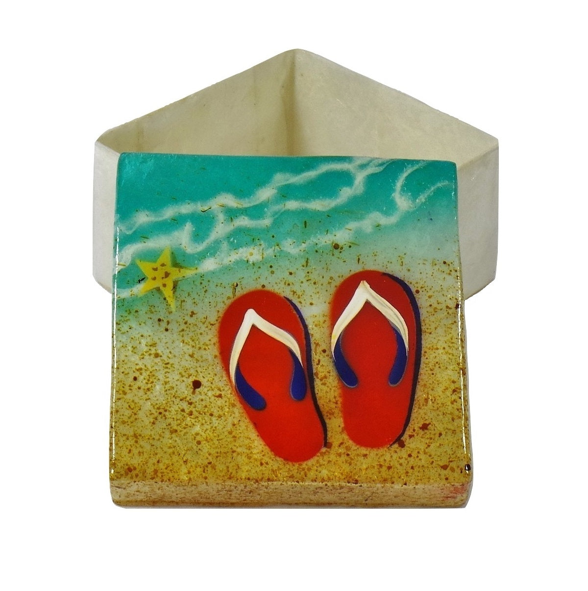 Small Flip Flop Trinket Box (1297)