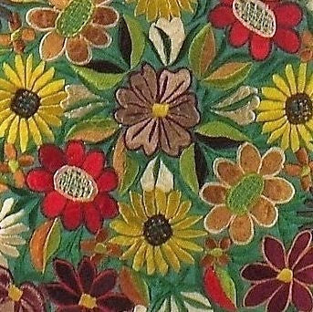 Green Embroidered Tote (AP260)