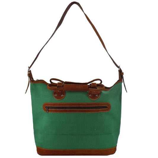 Green Embroidered Tote (AP260)