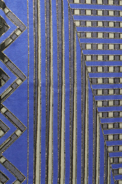 Blue Stripped (7 Way Scarf/Poncho)