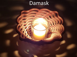 Damask Candle Holder