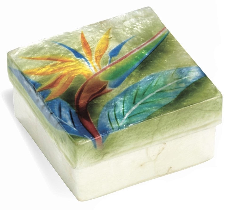Small Bird of Paradise Capiz Box (1772)