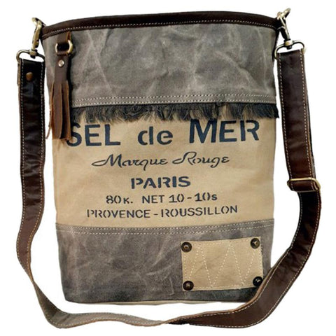 Sel De Mer Canvas Shoulder Bag (54853)