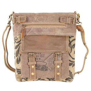 Brown Shoulder Bag with Front Pocket (54856)