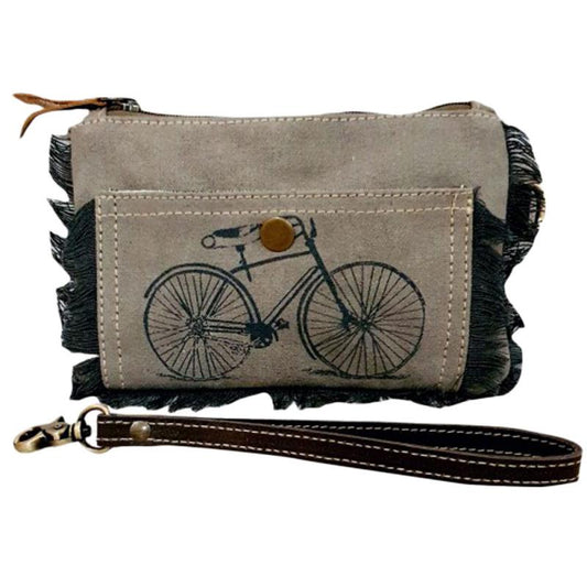 Canvas Wristlet with Bike (54859)