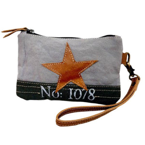 Canvas Wristlet with Star (54861)
