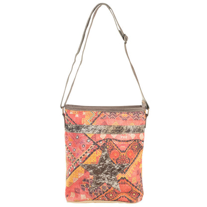 Pink and Orange with Fur Crossbody (54865)