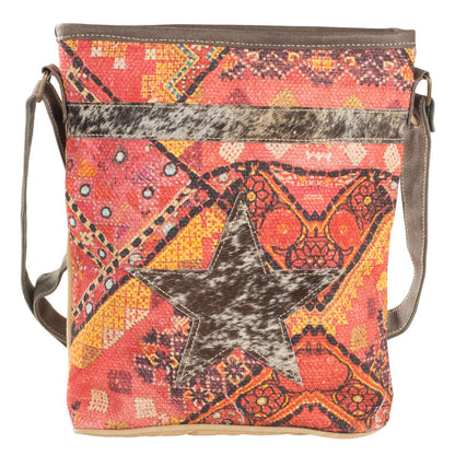 Pink and Orange with Fur Crossbody (54865)