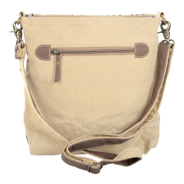 Double Zipper Floral Print Shoulder Bag (54940)