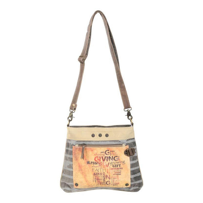 Giving Blessing Growing Double Zipper Shoulder Bag (54961)