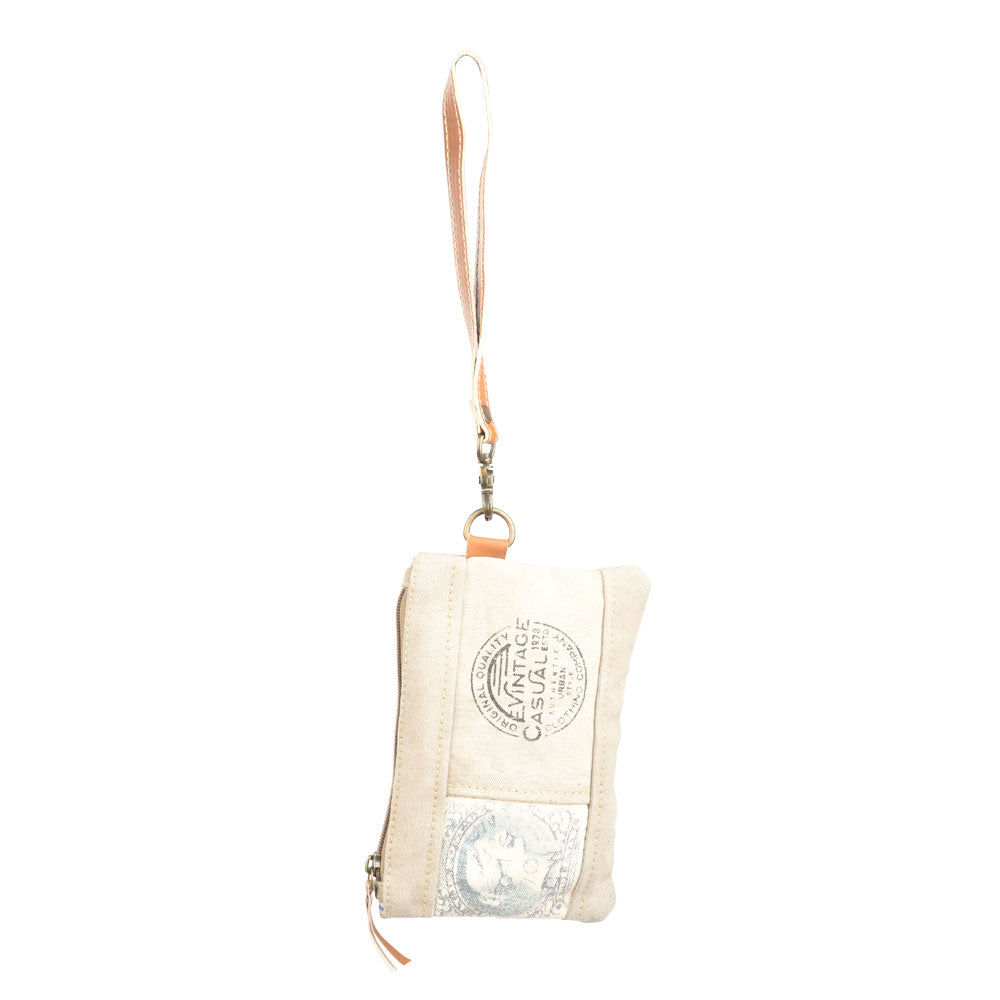 Canvas Stamp Wristlet Pouch (55516)