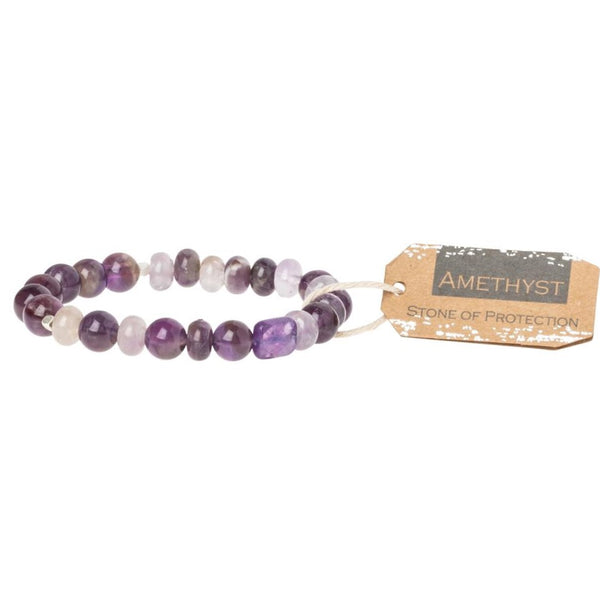 Amethyst Stone Bracelet-Stone of Protection (SS013)
