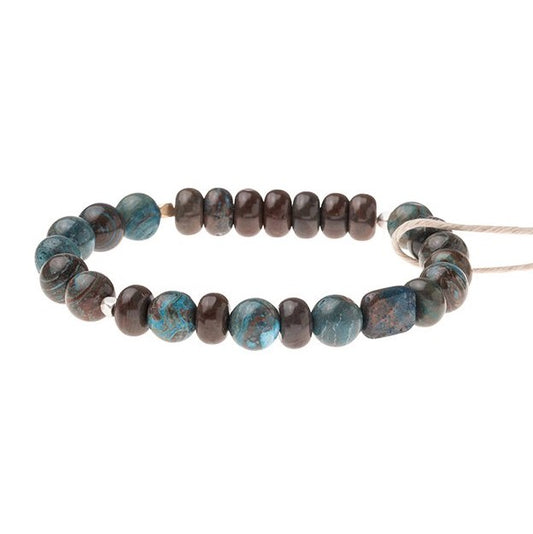 Blue Sky Jasper Stone Bracelet - Stone of Empowerment (SS021)