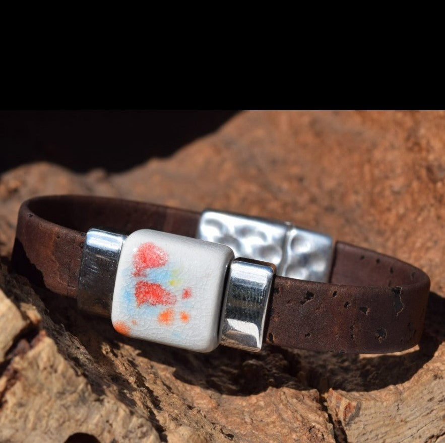 Mixed Color Clay Bead Bracelet (B66)