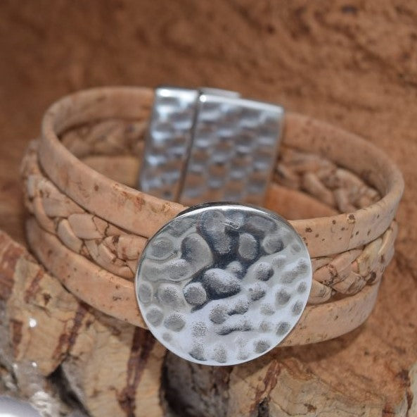 All Natural Weaved Cork Bracelet (B76B)