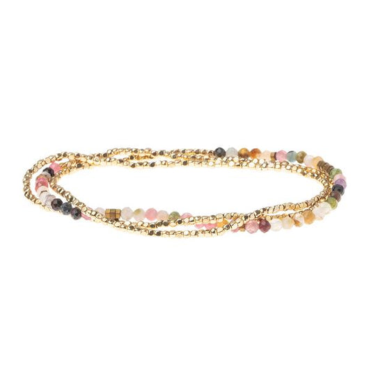 Delicate Stone Tourmaline/Gold - Stone of Healing (SD019)