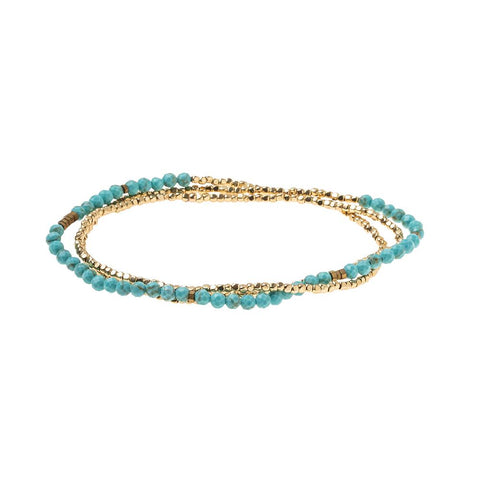 Delicate Stone Turquoise/Gold - Stone of the Sky (SD015)
