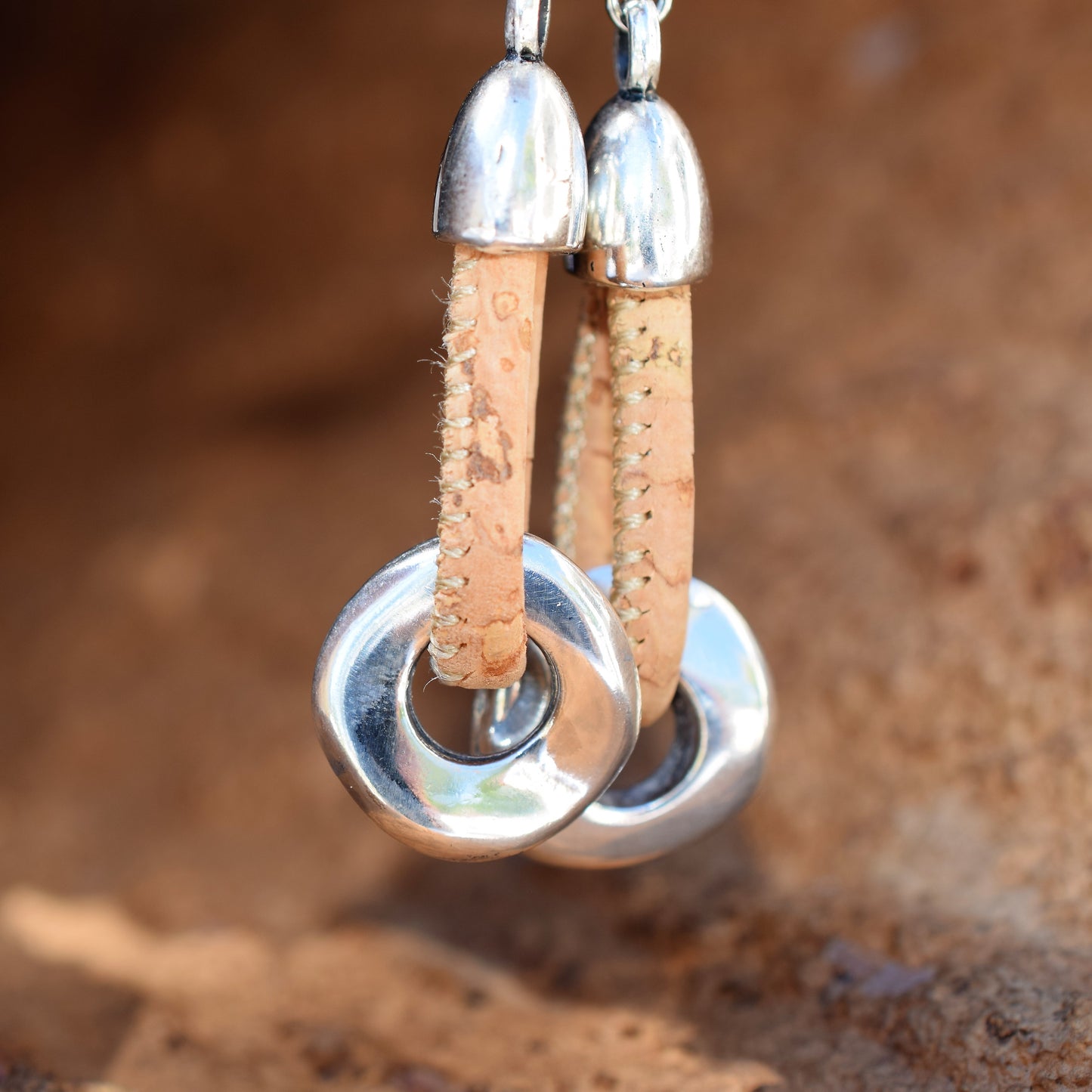 Rondelle Cork Earrings (E13)