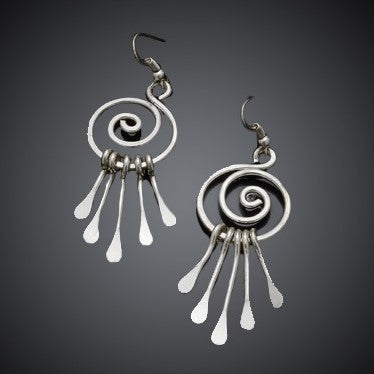 *Silver Swirl Dream Earrings (E400)