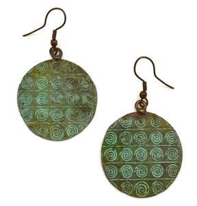 Copper Patina Earring 283  (EP283)