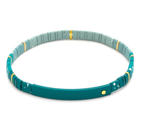 Good Karma Ombre Bracelet - Joy & Kindness Turquoise/Gold (GM002)