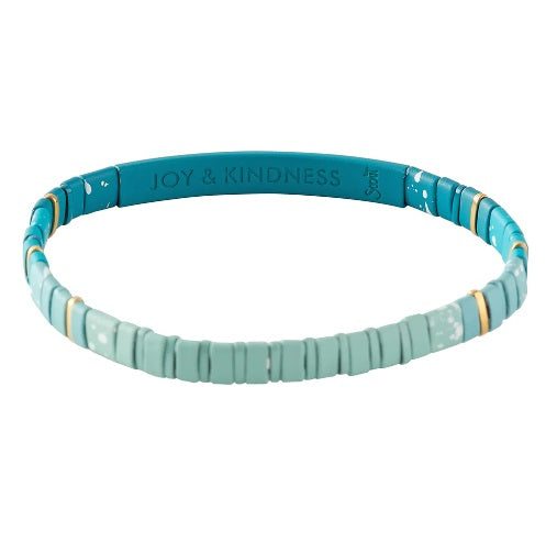 Good Karma Ombre Bracelet - Joy & Kindness Turquoise/Gold (GM002)