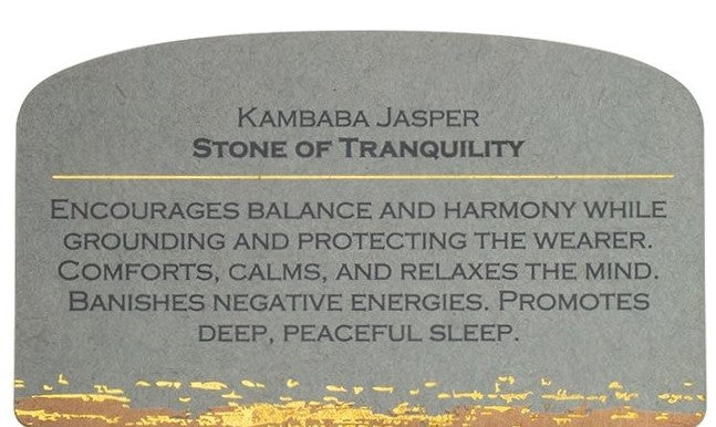 Kambaba Jasper - Stone Tranquility (SW038)