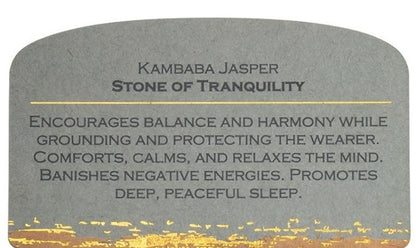 Kambaba Jasper - Stone Tranquility (SW038)