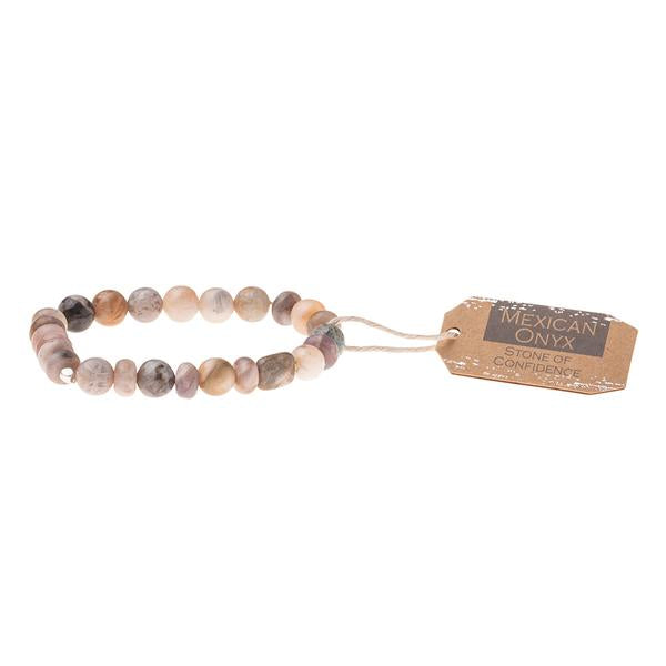 Mexican Onyx Stone Bracelet - Stone of Confidence (SS022)