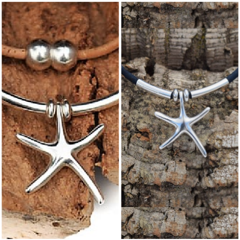 Sterling Silver Starfish Necklace (N27)