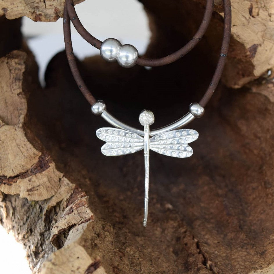 Sterling Silver Dragonfly Necklace (N31)